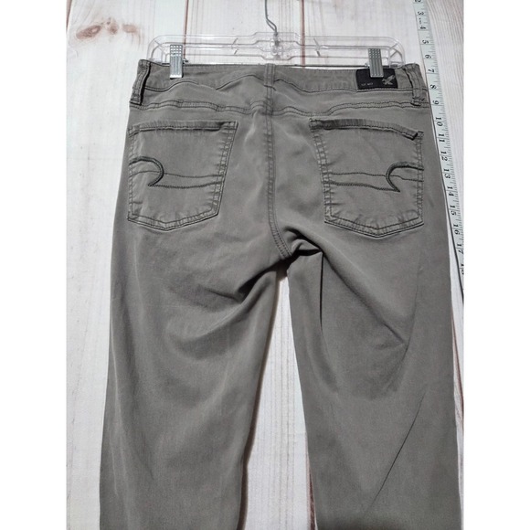 American Eagle Gray Jeggings Jeans Ladies 8 Super Stretch - Picture 4 of 8